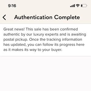 My stuff is authentic post mark